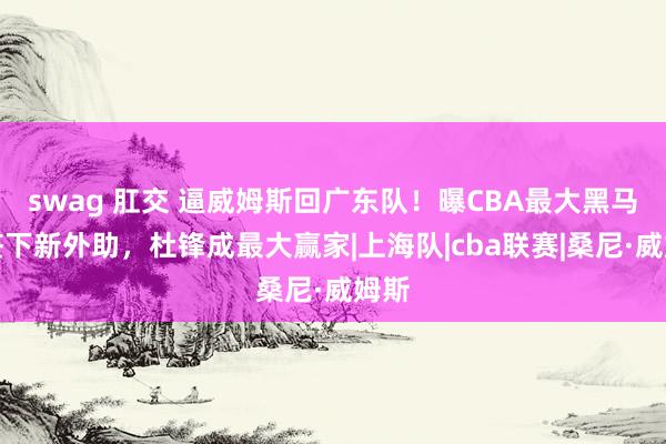 swag 肛交 逼威姆斯回广东队！曝CBA最大黑马将签下新外助，杜锋成最大赢家|上海队|cba联赛|桑尼·威姆斯