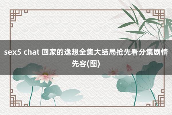 sex5 chat 回家的逸想全集大结局抢先看分集剧情先容(图)