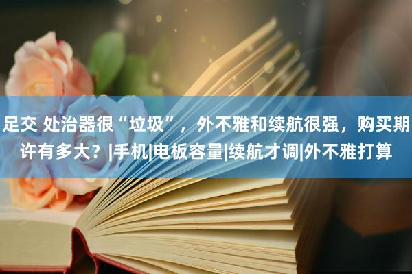 足交 处治器很“垃圾”，外不雅和续航很强，购买期许有多大？|手机|电板容量|续航才调|外不雅打算