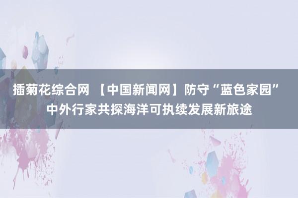 插菊花综合网 【中国新闻网】防守“蓝色家园” 中外行家共探海洋可执续发展新旅途