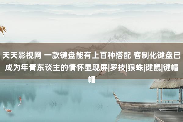 天天影视网 一款键盘能有上百种搭配 客制化键盘已成为年青东谈主的情怀显现屏|罗技|狼蛛|键鼠|键帽